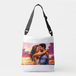 Bolsa Ajustável bag with romantic print of two lovers