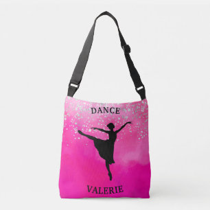 Bolsa Ajustável Bailarina Dança Rosa Ombre Brilho