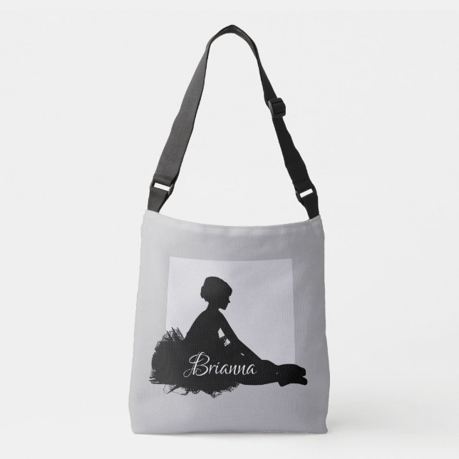Bolsa Ajustável Balé Ballerina Silhouette Dance (Frente)