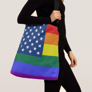 Bolsa Ajustável Bandeira Americana do Orgulho LGBT com Estrelas
