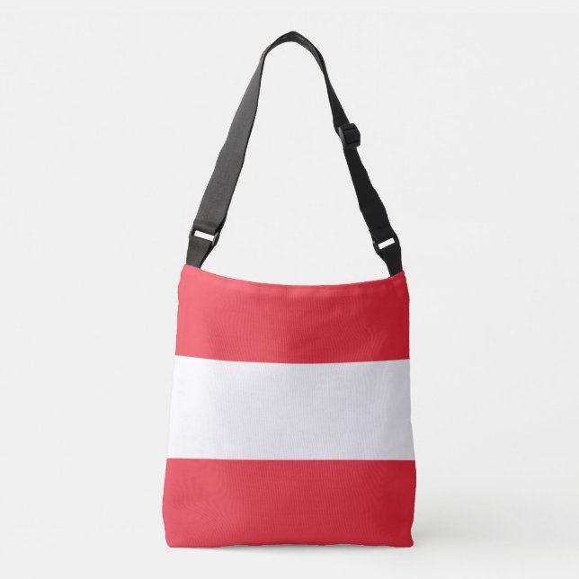 Bolsa Ajustável Bandeira da Áustria (Frente)
