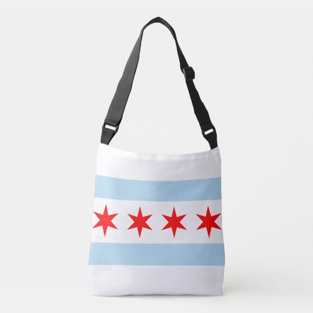 Bolsa Ajustável Bandeira da cidade de Chicago (Frente)