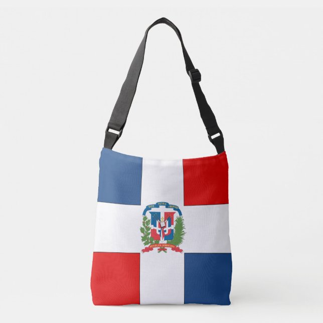 Bolsa Ajustável Bandeira da República Dominicana (Frente)