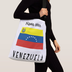 Bolsa Ajustável Bandeira da Venezuela Nome Personalizado Venezuela