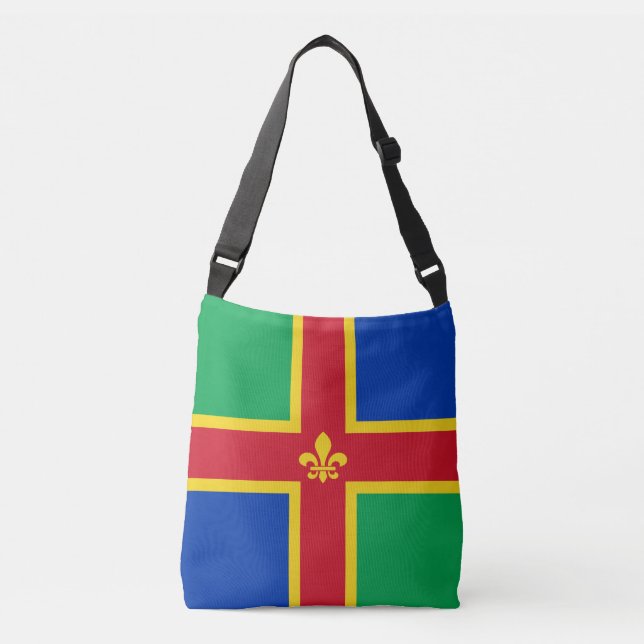 Bolsa Ajustável Bandeira de Lincolnshire Crossbody Bag (Frente)