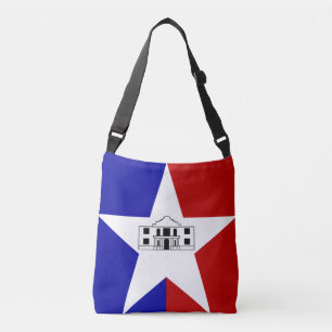 Bolsa Ajustável Bandeira de San Antonio, Texas Crossbody Bag