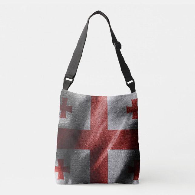 Bolsa Ajustável Bandeira de seda Georgia (Frente)