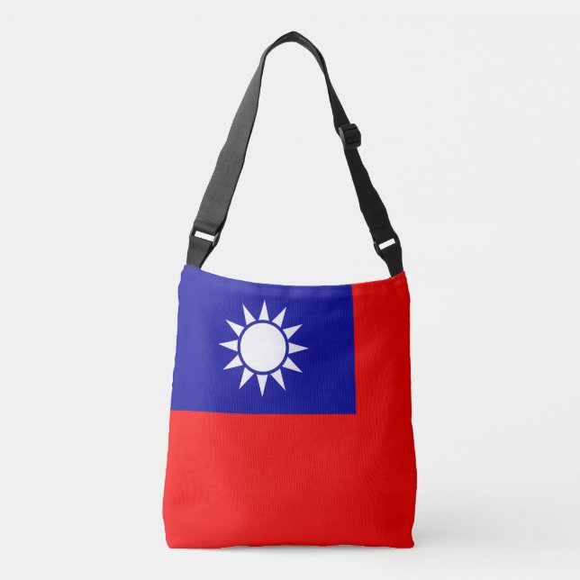 Bolsa Ajustável Bandeira de Taiwan: República da China, Taipé Chin (Frente)