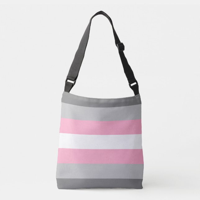 Bolsa Ajustável Bandeira do Orgulho Demigirl (Frente)