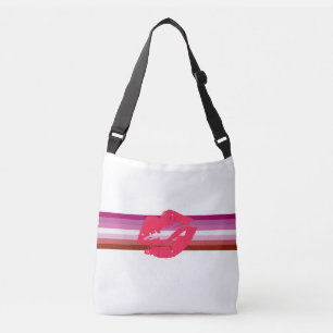Bolsa Ajustável Bandeira do Orgulho Lésbico de Batom