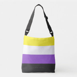 Bolsa Ajustável Bandeira do Orgulho Não Binário SlipperyJoe's amar