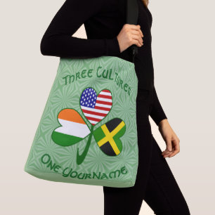Bolsa Ajustável Bandeira do Trevo Personalizada Jamaicana Irlandes