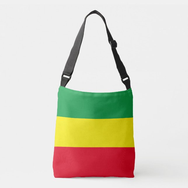 Bolsa Ajustável Bandeira etíope e rasta (Frente)