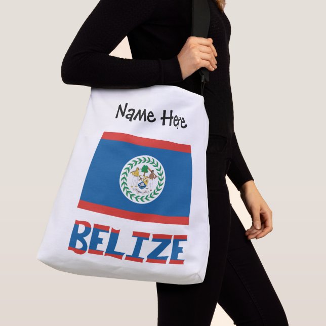 Bolsa Ajustável Bandeira Personalizada de Belize  (Close Up)