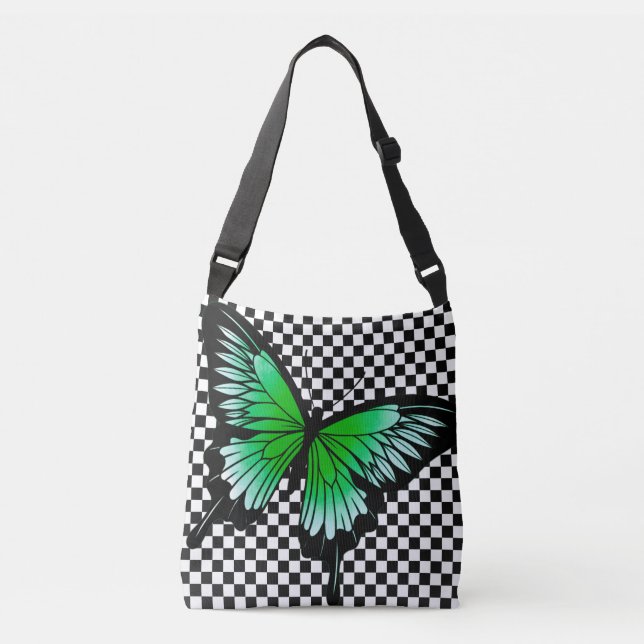Bolsa Ajustável Banheira Verde Verificador de Borboletas Cruzadas (Frente)