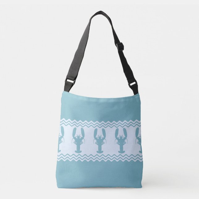 Bolsa Ajustável Banheiras de Lagosta Azul (Frente)