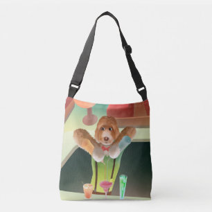 Bolsa Ajustável Barman de Cachorro Cavapoo Preparando Coquetéis