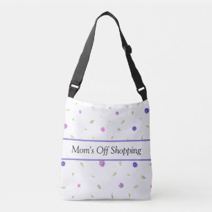 Bolsa Ajustável Barra de Toques de Flor de Água Nome personaliza