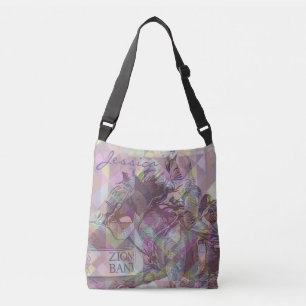 Bolsa Ajustável Barrel Racer II (geometria violeta rosa)