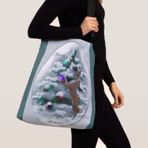 Bolsa Ajustável Basenji Christmas