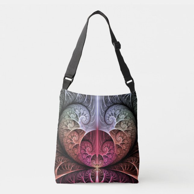 Bolsa Ajustável Batida cardíaca, Abstrato Surreal Fantasy Arte Fra (Frente)
