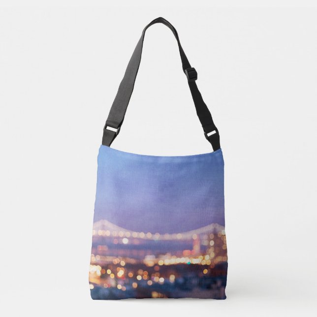 Bolsa Ajustável Bay Bridge Glow San Francisco Photo Bag (Frente)