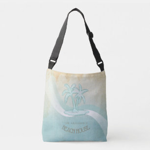 Bolsa Ajustável Beach House Palm Trees Aqua ID623