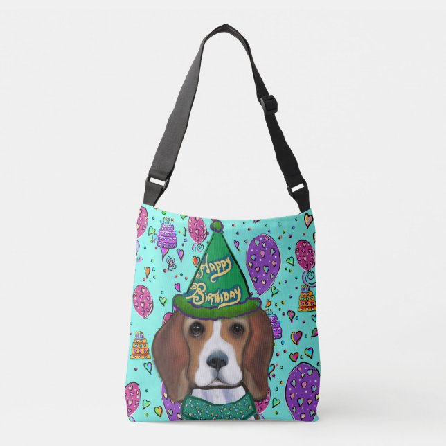 BOLSA AJUSTÁVEL BEAGLES DE ANIVERSÁRIO  (Frente)