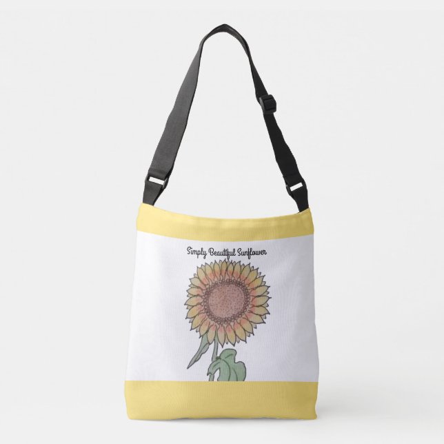 Bolsa Ajustável Bela flor de sol (Frente)