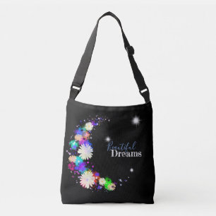 Bolsa Ajustável Belas sonhas, margaridas modernas, espirais de aqu