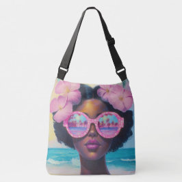 Bolsa Ajustável Beleza tropical em tons de rosa