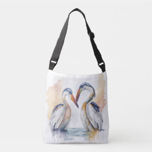 Bolsa Ajustável Belo Casal Pelicano, "Pelican Love Bonds"