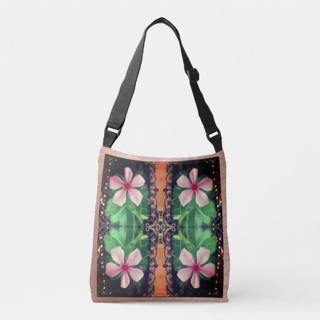 Bolsa Ajustável Belo Floral Fotográfico encontra Boho Charm (Frente)