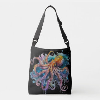 Bolsa Ajustável Belo Octopus De Aquarela