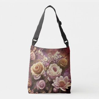 Bolsa Ajustável Belo padrão de acrilato de flor, Bag