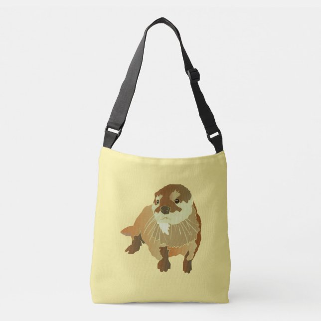 Bolsa Ajustável belo saco amarelo de lontra (Frente)