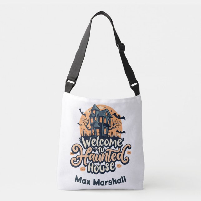 Bolsa Ajustável Bem-vindo à Casa Assombrada - Batty para você (Frente)