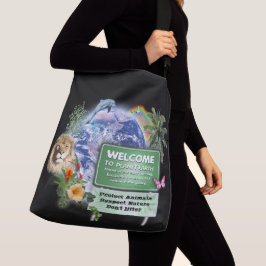 Bolsa Ajustável Bem-vindo ao Planeta Terra