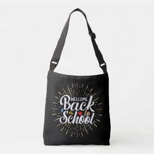 Bolsa Ajustável Bem-vindo de Volta à Escola Primeiro Dia de Aula