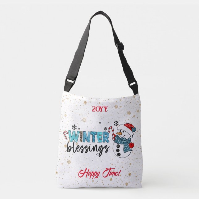 Bolsa Ajustável Bênçãos do inverno Personalizam (Frente)