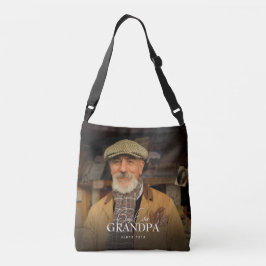 Bolsa Ajustável Best Ever Grandpa Since 20XX Simple Elegant Photo