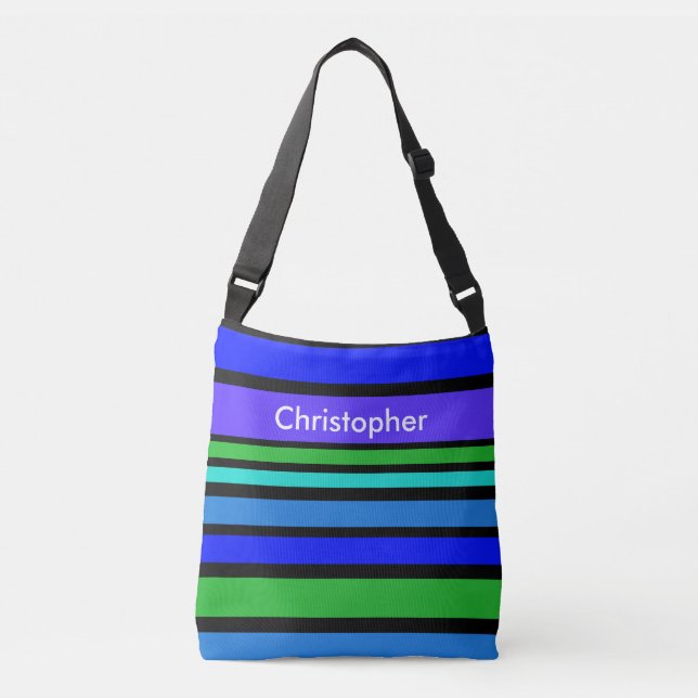 Bolsa Ajustável BG Stripes Padrão IV + suas costas e ideia (Frente)