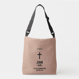 Bolsa Ajustável Bíblia de padrão Beige Dotado Capítulo Verse Chris