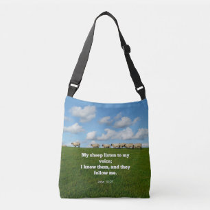 Bolsa Ajustável Bíblia verso, John 10:27,