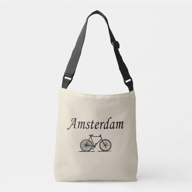Bolsa Ajustável bicicleta retrô de Amesterdã (Frente)