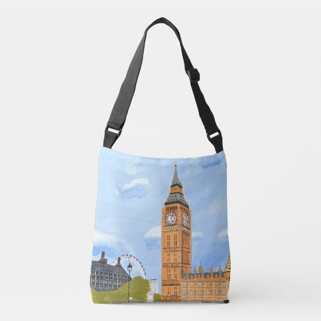 Bolsa Ajustável Big Ben London Cross-Body Bag (Frente)