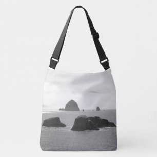 Bolsa Ajustável Black & White Cannon Beach Stacks Large