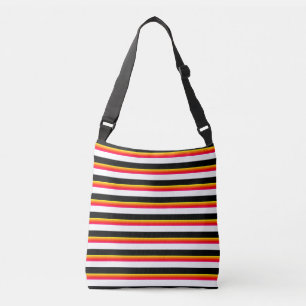 Bolsa Ajustável Black Yellow Red White Stripes