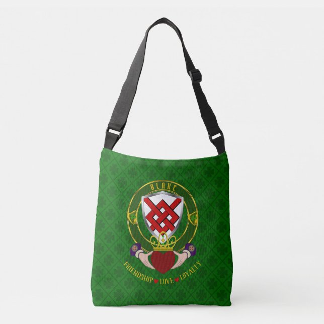 Bolsa Ajustável Blake Irish Shield & Claddagh (Frente)