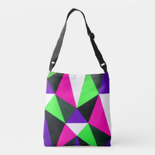 Bolsa Ajustável Bloco de cor Negrito Púrpura Rosa Neon Verde dos 